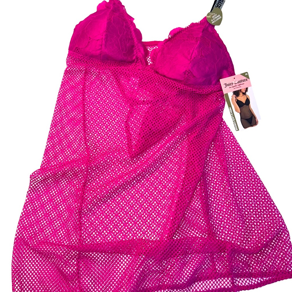 Juicy Couture Pink Lace Babydoll